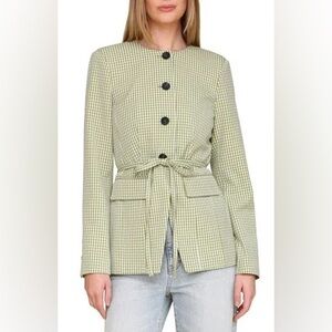 AVEC LES VILLES SCULPTED BELTED BLAZER